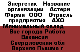 Энергетик › Название организации ­ Астери-Фарма, ООО › Отрасль предприятия ­ АХО › Минимальный оклад ­ 1 - Все города Работа » Вакансии   . Свердловская обл.,Верхняя Пышма г.